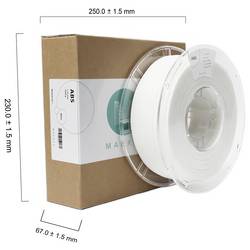 Maertz PMMA-1010-002 PMMA-1010-002 vlákno pro 3D tiskárny ABS plast chemicky odolné 1.75 mm 1000 g bílá 1 ks