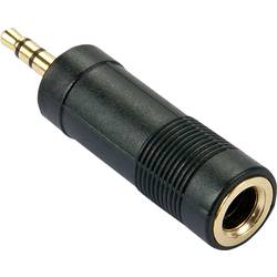 LINDY 35621 Adapter jack audio adaptér [1x jack zástrčka 3,5 mm - 1x jack zásuvka 6,3 mm] černá