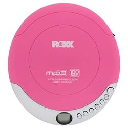 Roxx PCD 501 pink přenosný CD přehrávač Discman CD, CD-R, CD-RW, MP3 růžová, stříbrná