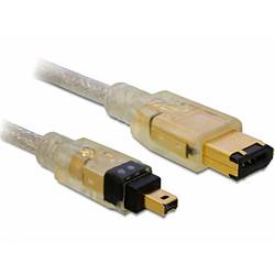 Delock Firewire kabel [1x firewire (400) zástrčka 4pólová - 1x firewire zástrčka 6pólová (IEEE1394)] 2 m šedá