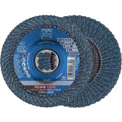 PFERD TOOLS 67689053 PFR 125-M Z 40 SGP CURVE STEELOX/X-LOCK vějířovitý brusný kotouč Průměr 125 mm Ø otvoru 22.23 mm Zrnitost 40 nerezová ocel, ocel 10 ks