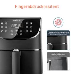 Cosori CS158-AF-RXB horkovzdušná fritéza, 5.5 l, 1700 W, ovládání pomoci aplikace, nepřilnavý povlak, s displejem, bez BPA, ochrana proti přehřátí, funkce
