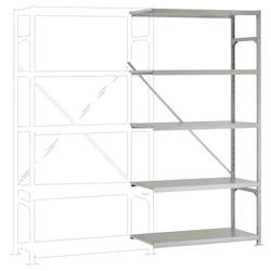 Manuflex RM3133 přístavný modul regálu oddělení , (š x v x h) 970 x 2000 x 600 mm, ocel, kovová podlaha, pozinkovaná