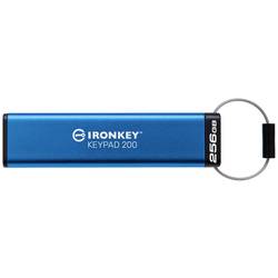 Kingston IronKey Keypad 200 USB flash disk Retail 256 GB modrá IKKP200/256GB USB 3.2 (Gen 1x1)