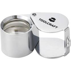 TOOLCRAFT TO-10182537 kapesní lupa zvětšení: 10 x, Velikost objektivu: (Ø) 21 mm