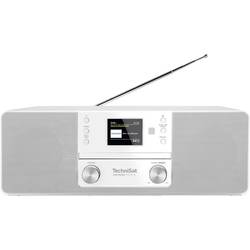TechniSat DIGITRADIO 370 CD IR 0001/3949 stolní rádio, DAB+, DAB, FM, internetové, Wi-Fi, Bluetooth, CD, USB, internet, vč. dálkového ovládání, bílá