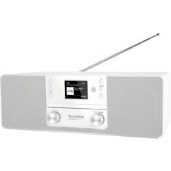 TechniSat DIGITRADIO 370 CD IR 0001/3949 stolní rádio, DAB+, DAB, FM, internetové, Wi-Fi, Bluetooth, CD, USB, internet, vč. dálkového ovládání, bílá
