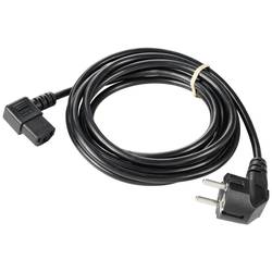 Sygonix SY-5243884 IEC kabel černá 5.00 m