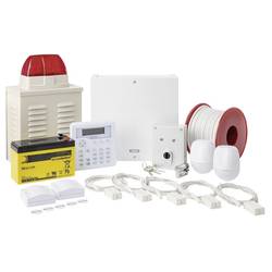 ABUS AZAA10200 Terxon SX kompletní sada alarmu Počet a druh programovacích bezp. zón 8 programovacích okruhů s kabelovým propojením se senzory, 1 okruh s