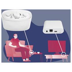 Albrecht KLARO TV zesilovač hlasu bílá