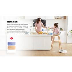 Roborock Q7 Max Vacuum Cleaner Robot na vysávání a vytírání podlahy černá kompatibilní se systémem Amazon Alexa, kompatibilní s Google Home, hlasové pokyny,