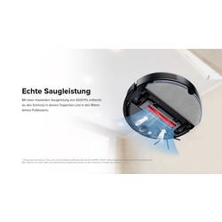 Roborock Q7 Max Vacuum Cleaner Robot na vysávání a vytírání podlahy černá kompatibilní se systémem Amazon Alexa, kompatibilní s Google Home, hlasové pokyny,