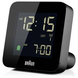 Braun BC09B-DCF budík černá časů buzení 1 dvouřádkový