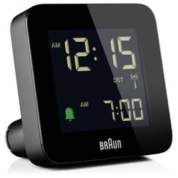 Braun BC09B-DCF budík černá časů buzení 1 dvouřádkový