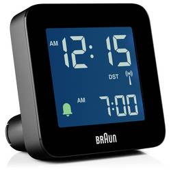 Braun BC09B-DCF budík černá časů buzení 1 dvouřádkový