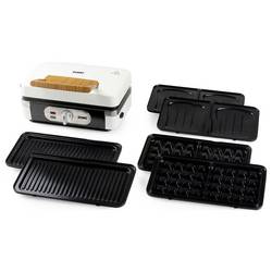 DOMO SANDWICH-WAFFEL-GRILL 3-IN-1 POWDER WHITE toustovač bílá
