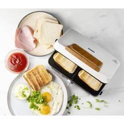 DOMO SANDWICH-WAFFEL-GRILL 3-IN-1 POWDER WHITE toustovač bílá