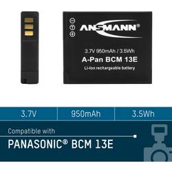 Ansmann A-Pan DMW-BCM 13E akumulátor do kamery Náhrada za orig. akumulátor DMW-BCM13E 3.7 V 950 mAh