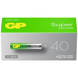 GP Super mikrotužková baterie AAA alkalicko-manganová 1.5 V 40 ks