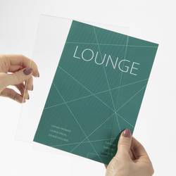 Sigel TA252 stolní stojan Použití pro formát papíru: DIN A6 čiré sklo, dřevo 1 ks