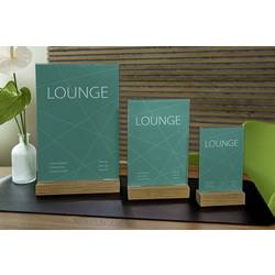 Sigel TA252 stolní stojan Použití pro formát papíru: DIN A6 čiré sklo, dřevo 1 ks