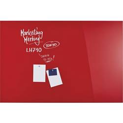 magnetoplan magnetická skleněná tabule (š x v) 1500 mm x 1000 mm červená 13408006