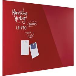 magnetoplan magnetická skleněná tabule (š x v) 1500 mm x 1000 mm červená 13408006