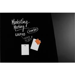 magnetoplan magnetická skleněná tabule (š x v) 1500 mm x 1000 mm černá 13408012