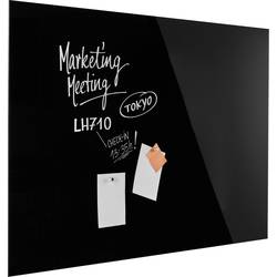 magnetoplan magnetická skleněná tabule (š x v) 1500 mm x 1000 mm černá 13408012