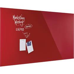 magnetoplan magnetická skleněná tabule (d x š x v) 2000.00 x 1000 x 2000 mm červená 13409006