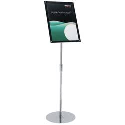 Deflecto 790845 držák prospektů , podlahové stojany stříbrná, černá DIN A4 Počet přihrádek 1 1 ks (š x v x h) 300 x 1240 x 300 mm