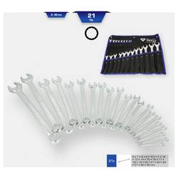 Brilliant Tools BT011021 sada očkoplochých klíčů 21dílná Délka klíče (cm) (jen pro nadpis) 8 - 53 mm