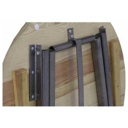 FUNSTAR 101741 zahradní stůl ocel, Borové dřevo šedá, přírodní