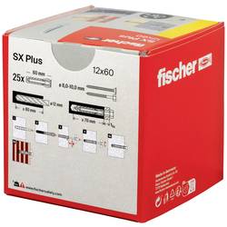 Fischer 568012 SX Plus rozpěrná hmoždinka 60 mm 12 mm 25 ks