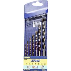 Irwin Tools 10501940 víceúčelový vrták, tvrdý kov, 4 mm, 5 mm, 6 mm, 7 mm, 8 mm, 10 mm, 12 mm, válcová stopka