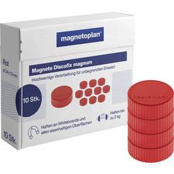 magnetoplan magnet Discofix Magnum (Ø x v) 34 mm x 13 mm kulatý červená 10 ks 1660006