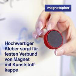 magnetoplan magnet Discofix Magnum (Ø x v) 34 mm x 13 mm kulatý červená 10 ks 1660006