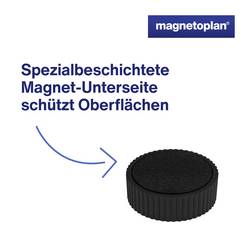 magnetoplan magnet Discofix Magnum (Ø x v) 34 mm x 13 mm kulatý černá 10 ks 1660012