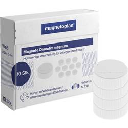 magnetoplan magnet Discofix Magnum (Ø x v) 34 mm x 13 mm kulatý bílá 10 ks 1660000