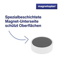 magnetoplan magnet Discofix Magnum (Ø x v) 34 mm x 13 mm kulatý bílá 10 ks 1660000