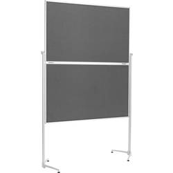 magnetoplan moderační tabule Evolution plus (d x š x v) 1530 x 1200 x 2100 mm plsť šedá skládací 1151301