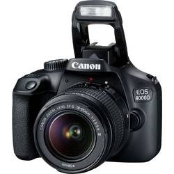 Canon EOS 4000D Kit 18-55mm III digitální zrcadlovka vč. EF-S 18-55 mm IS II 18 Megapixel černá optický hledáček, s vestavěným bleskem, Wi-Fi, Full HD