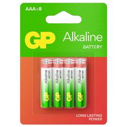 GP AAA Batterie GP Alkaline 1,5V 8 Stück mikrotužková baterie AAA 1.5 V, 8 ks