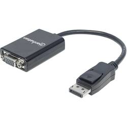 Manhattan 151962 DisplayPort / VGA adaptér [1x zástrčka DisplayPort - 1x VGA zásuvka] černá UL certifikace 15.00 cm