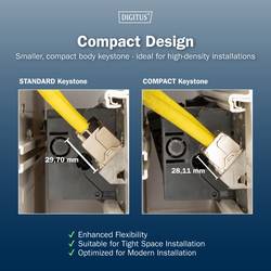 Digitus DN-93615-S RJ45 vestavný modul Keystone CAT 6A 1 ks