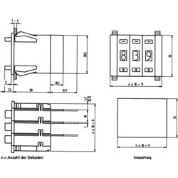 kódovací přepínač decimální 0-9 Počet pozic přepínače 10 PTR Hartmann DPS10-111-AK-2 1 ks
