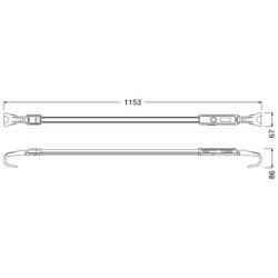 Osram Automotive LEDIL415 LEDinspect RECHARGEABLE UNDERBONNET LIGHT LED LED inspekční svítilna napájeno akumulátorem, napájení přes USB 16.28 W 1200 lm Počet