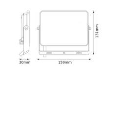 OSRAM HOMELIGHTING FLOODLIGHT LUX 30W 830 BLACK 4099854489624 LED reflektor 30.00 W Barvy světla (LED svítidlo): teplá bílá