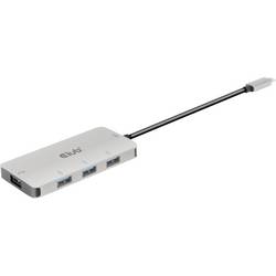 club3D CSV-1547 USB Hub 4 porty USB-A USB 3.1 Gen2 10 GBit/s s konektorem USB C černá, stříbrná CSV-1547