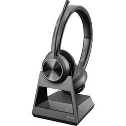 HP Poly DECT Headset Savi 7320 Office Stere Headset otevřená (On Ear) Bluetooth® stereo černá Potlačení hluku Počítače